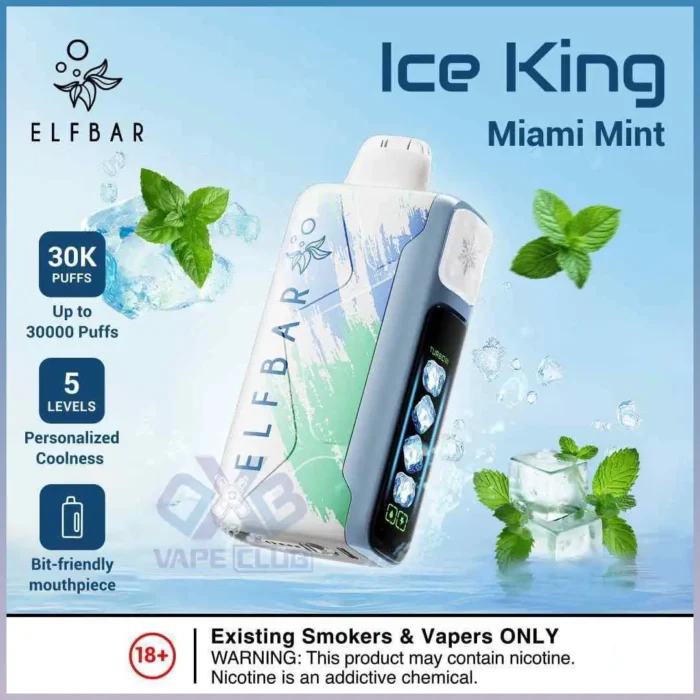 ELF BAR ICE KING 30000 PRICE IN DUBAI MIAMI MINT