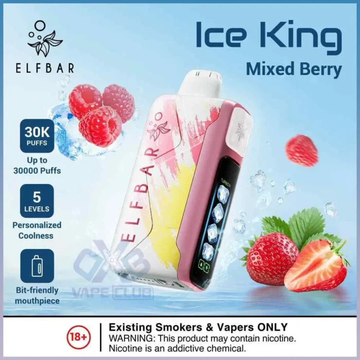 ELF BAR ICE KING 30000 PRICE IN DUBAI MIXED BERRY