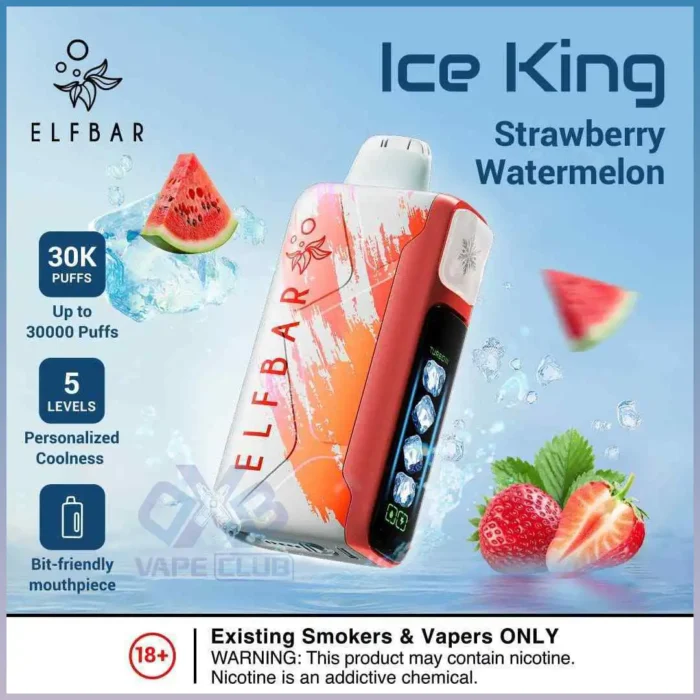 ELF BAR ICE KING 30000 PRICE IN DUBAI STRAWBERRY WATERMELON