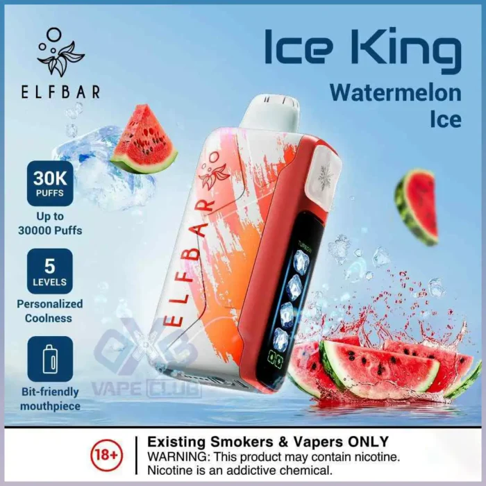 ELF BAR ICE KING 30000 PRICE IN DUBAI WATERMELON ICE