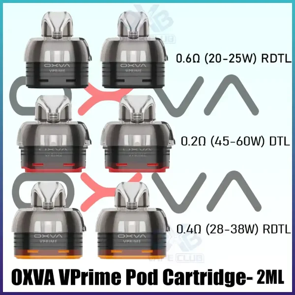 OXVA VPrime Pod Cartridge 2ml – 2 Pcs Pack