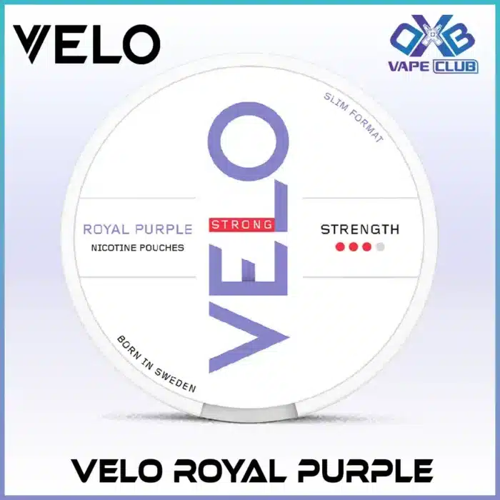 Royal Purple Nicotine Pouches by Velo