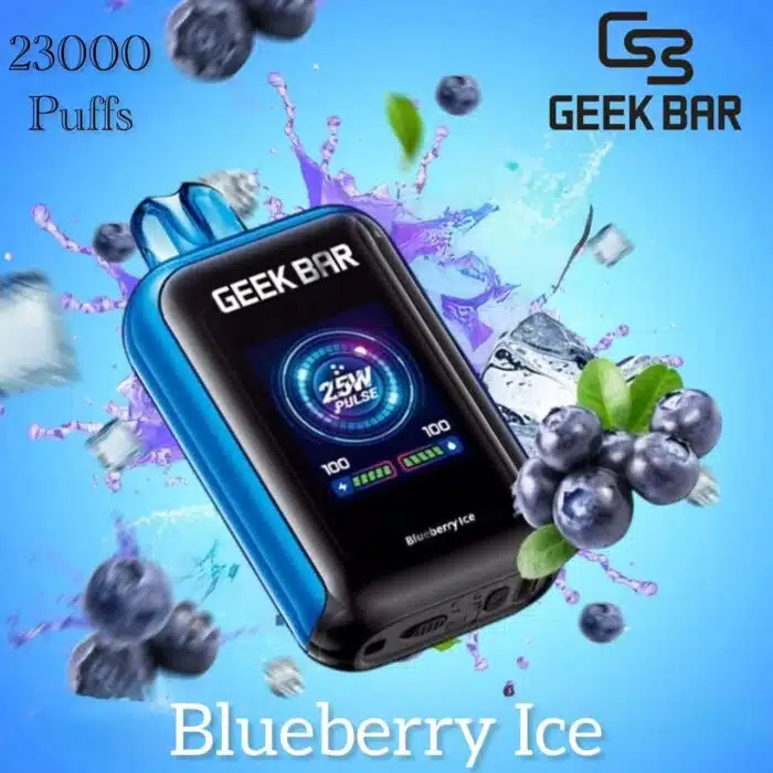 Geek Bar Watt 23000 Puffs Blueberry Ice Best Vape Store UAE Online | Dxb Vape Club Online Geek Bar Watt 23000 Puffs Disposable Vape - AED 45 Buy Now