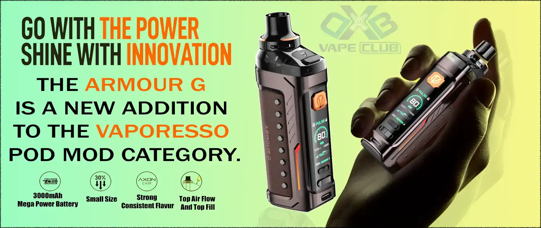 Vaporesso Armour G Vape Kit 80W In UAE Best Vape Store UAE Online | Dxb Vape Club Online Vaporesso Armour G Vape Pod Kit 80W | Buy Best Kit @ AED 140