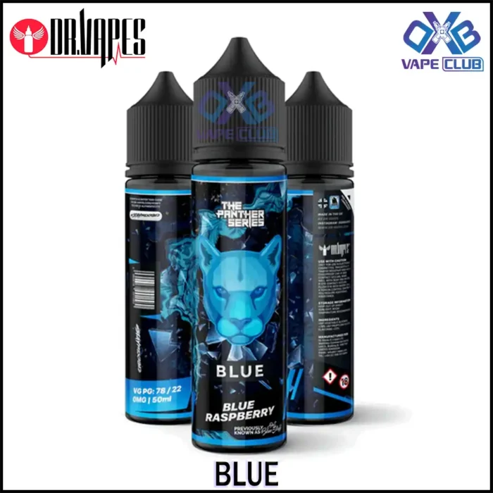 DR VAPES THE PANTHER SERIES 60ML Blue Panther Best Vape Store UAE Online | Dxb Vape Club Online DR Vapes Panther Series E-Liquid 60ML | Buy DR Vapes AED 45