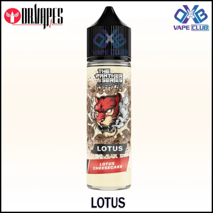 DR VAPES THE PANTHER SERIES 60ML Lotus Lotas Cheesecake Best Vape Store UAE Online | Dxb Vape Club Online DR Vapes Panther Series E-Liquid 60ML | Buy DR Vapes AED 45