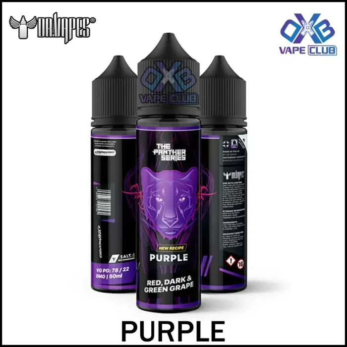 DR VAPES THE PANTHER SERIES 60ML Purple Best Vape Store UAE Online | Dxb Vape Club Online DR Vapes Panther Series E-Liquid 60ML | Buy DR Vapes AED 45