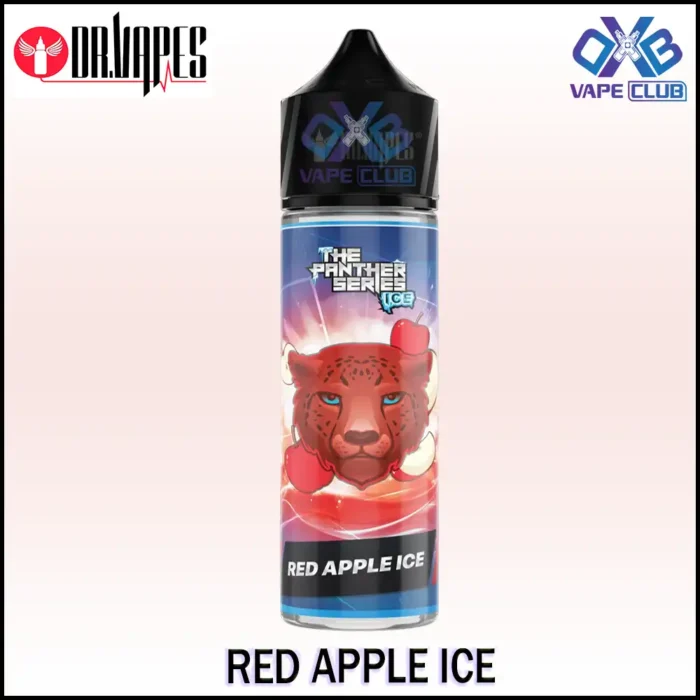 DR VAPES THE PANTHER SERIES 60ML Red Apple Ice Best Vape Store UAE Online | Dxb Vape Club Online DR Vapes Panther Series E-Liquid 60ML | Buy DR Vapes AED 45