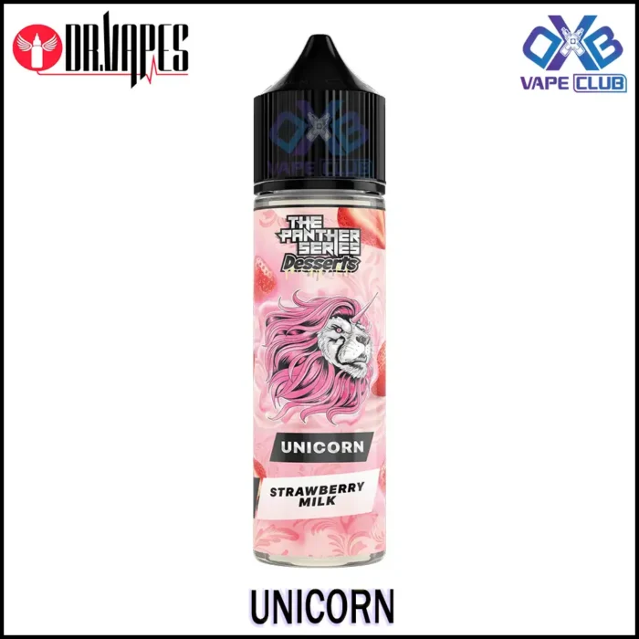 DR VAPES THE PANTHER SERIES 60ML Unicron Strawberry Milk Best Vape Store UAE Online | Dxb Vape Club Online DR Vapes Panther Series E-Liquid 60ML | Buy DR Vapes AED 45