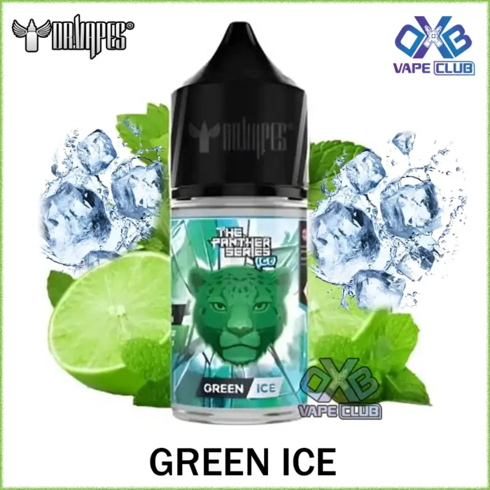 DR Vapes Panther Series Salt Nic Green Ice Best Vape Store UAE Online | Dxb Vape Club Online DR Vapes Panther Series Salt Nic 30ml E-Juice All Flavors In Dubai,UAE