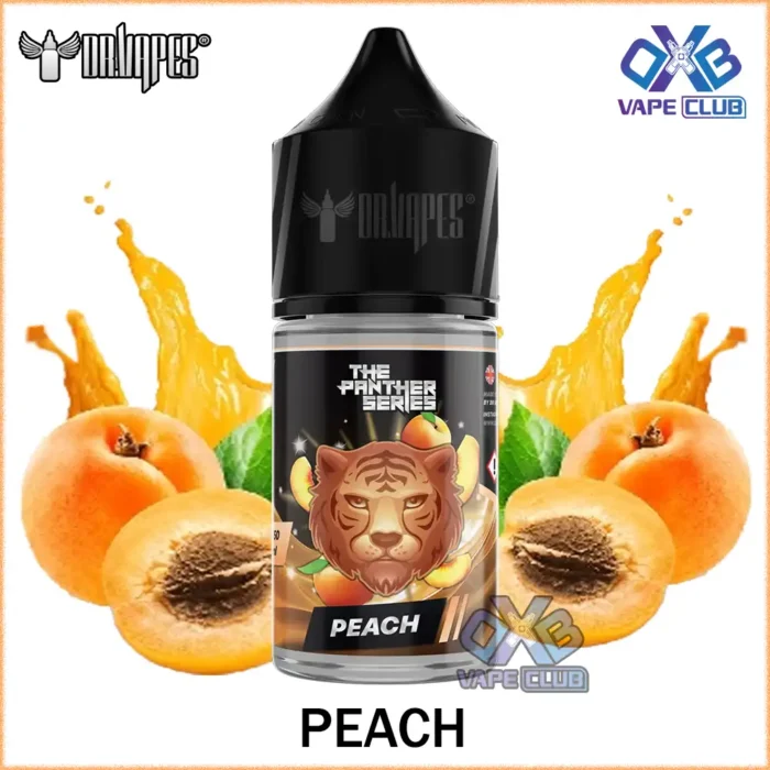 DR Vapes Panther Series Salt Nic Peach Best Vape Store UAE Online | Dxb Vape Club Online DR Vapes Panther Series Salt Nic 30ml E-Juice All Flavors In Dubai,UAE