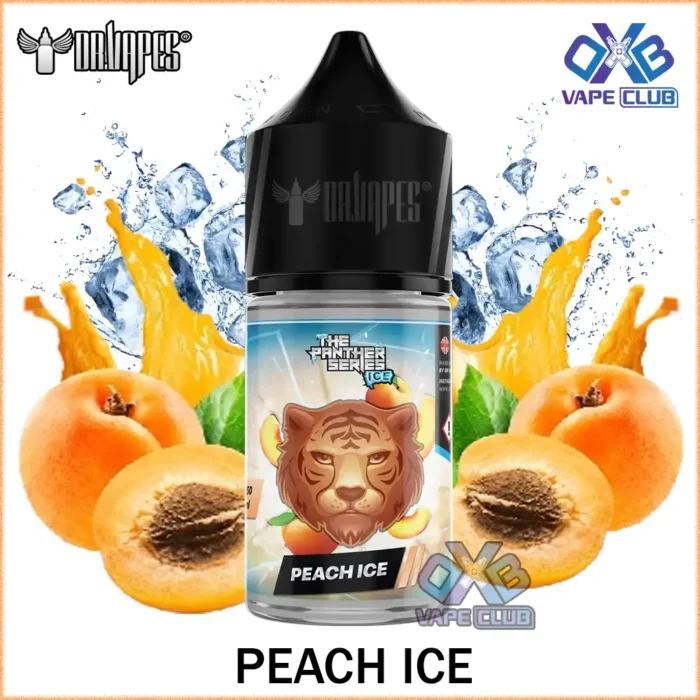 DR Vapes Panther Series Salt Nic Peach Ice Best Vape Store UAE Online | Dxb Vape Club Online DR Vapes Panther Series Salt Nic 30ml E-Juice All Flavors In Dubai,UAE