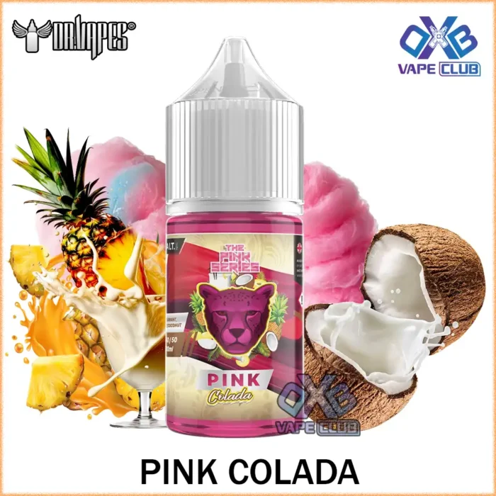 DR Vapes Panther Series Salt Nic Pink Colada Best Vape Store UAE Online | Dxb Vape Club Online DR Vapes Panther Series Salt Nic 30ml E-Juice All Flavors In Dubai,UAE