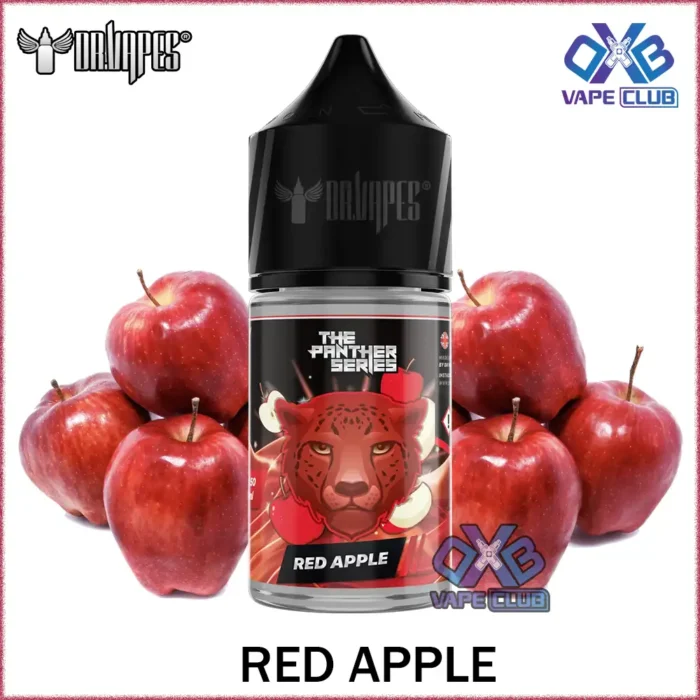 DR Vapes Panther Series Salt Nic Red Apple Best Vape Store UAE Online | Dxb Vape Club Online DR Vapes Panther Series Salt Nic 30ml E-Juice All Flavors In Dubai,UAE