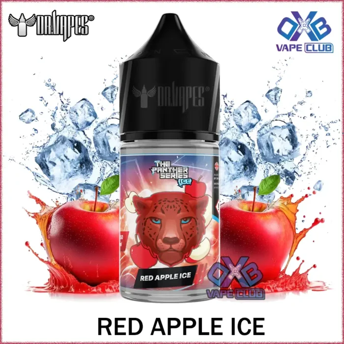 DR Vapes Panther Series Salt Nic Red Apple Ice Best Vape Store UAE Online | Dxb Vape Club Online DR Vapes Panther Series Salt Nic 30ml E-Juice All Flavors In Dubai,UAE