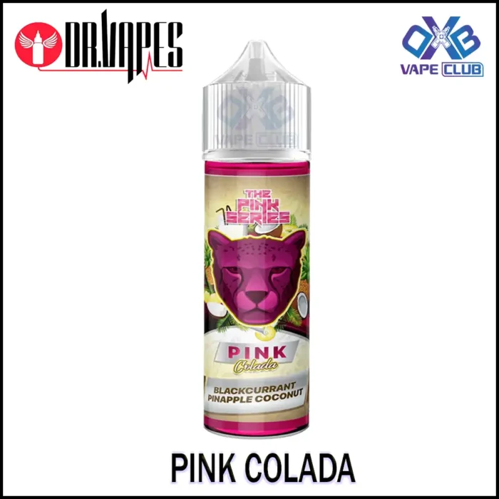 Dr Vapes Pink Series E Liquid 60ml Pink Colada Best Vape Store UAE Online | Dxb Vape Club Online Pink Panther Series 60ml E-juice in Dubai