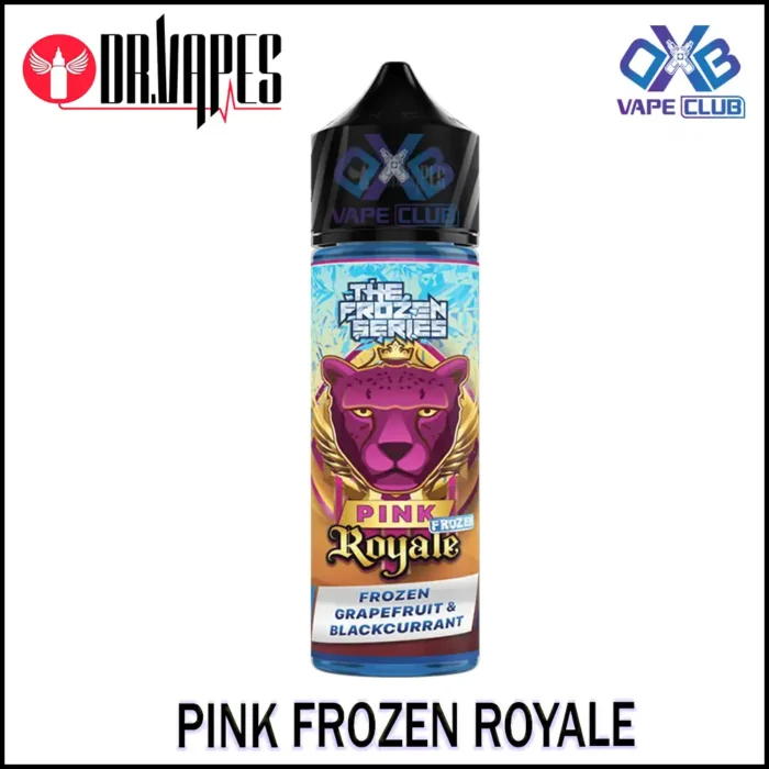 Dr Vapes Pink Series E Liquid 60ml Pink Frozen Royale Best Vape Store UAE Online | Dxb Vape Club Online Pink Panther Series 60ml E-juice in Dubai