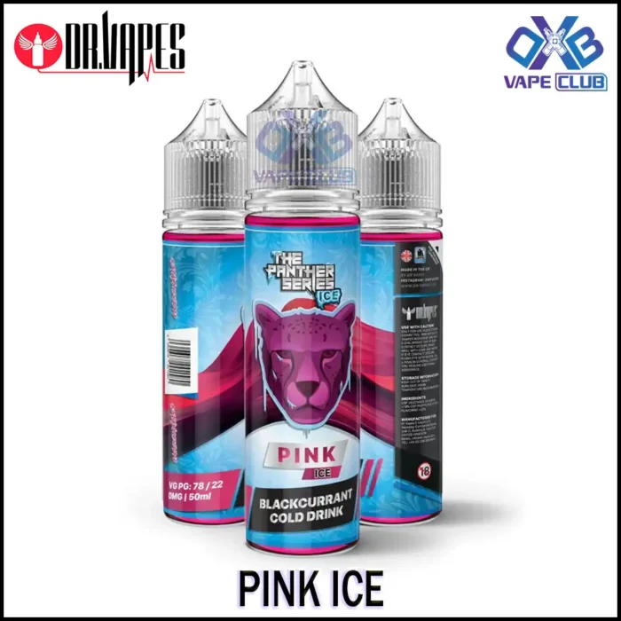 Dr Vapes Pink Series E Liquid 60ml Pink Ice Best Vape Store UAE Online | Dxb Vape Club Online Pink Panther Series 60ml E-juice in Dubai