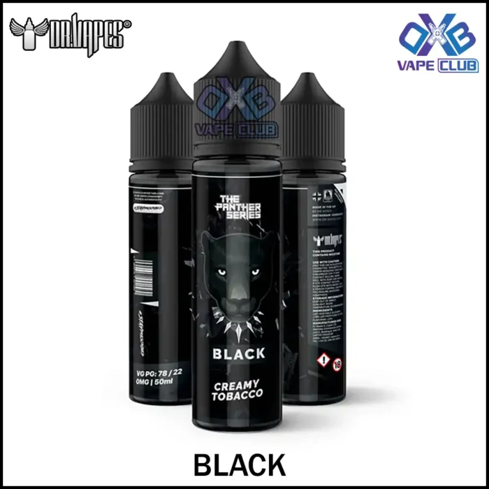 Dr Vapes The Panther Series 60ml Black Creamy Tobacco Best Vape Store UAE Online | Dxb Vape Club Online DR Vapes Panther Series E-Liquid 60ML | Buy DR Vapes AED 45