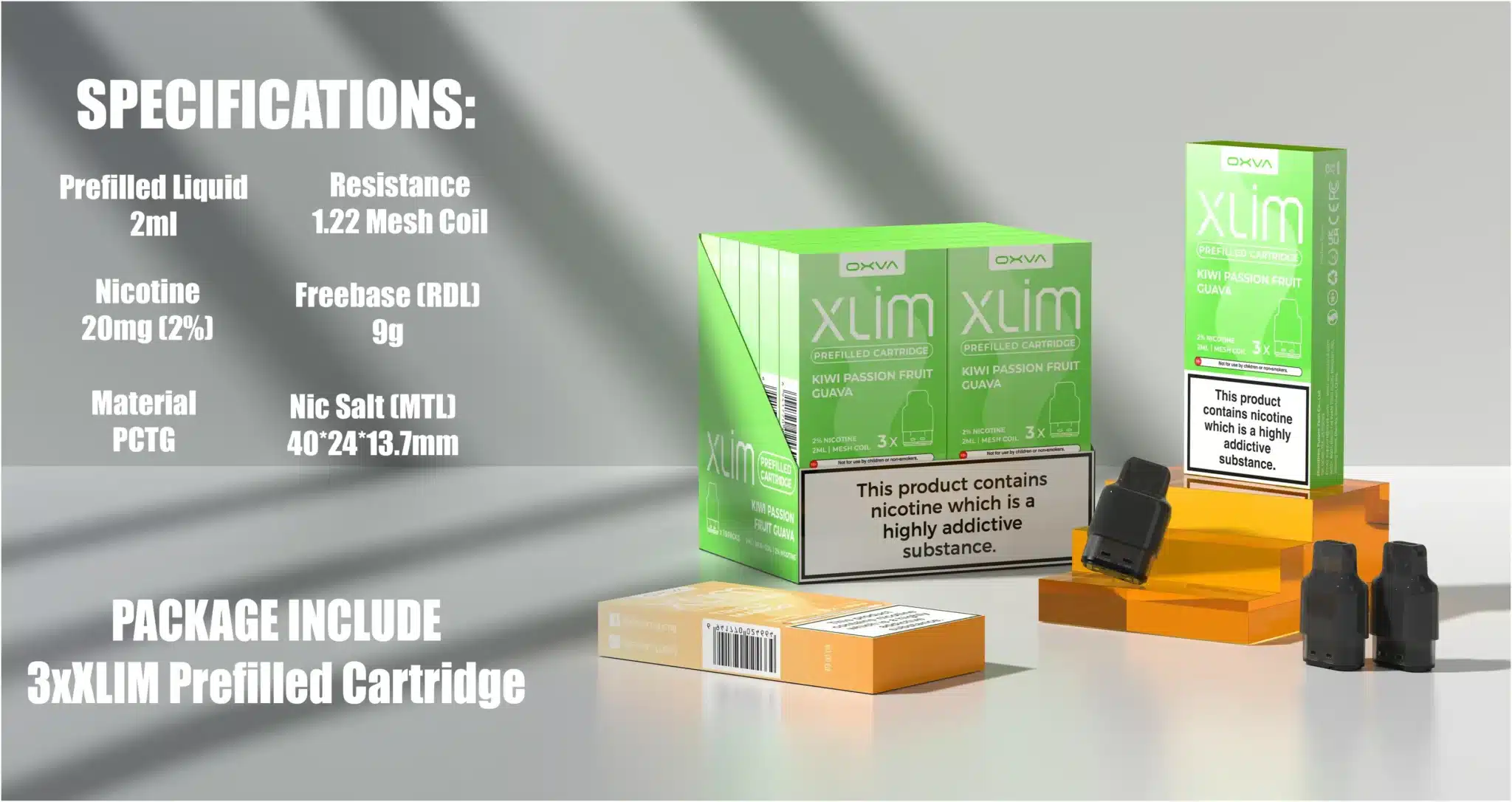 Oxva Xlim Prefilled Pod Cartridges scaled Best Vape Store UAE Online | Dxb Vape Club Online Oxva Xlim Prefilled Pod Cartridges 2ml