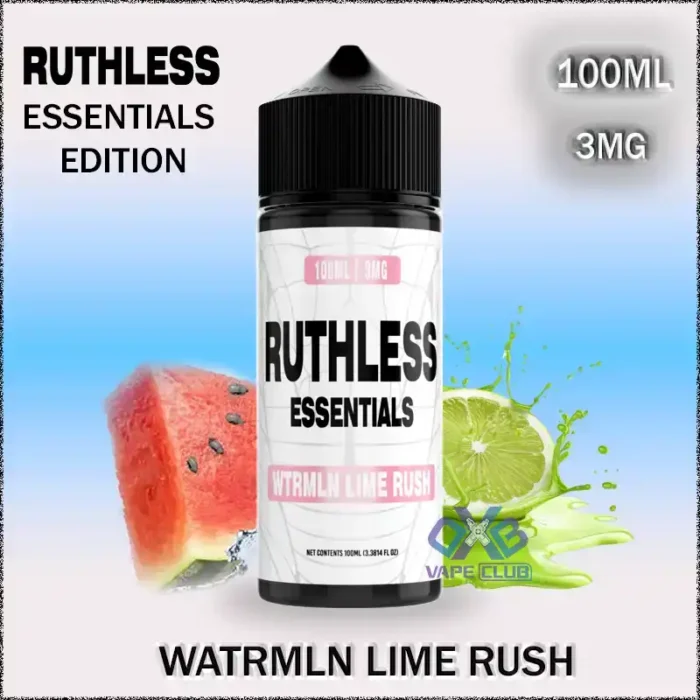 RUTHLESS ESSENTIALS EDITION 100ML WATRMLN LIME RUSH 1 Best Vape Store UAE Online | Dxb Vape Club Online Ruthless Essentials Edition E-liquid 100ml in Dubai UAE