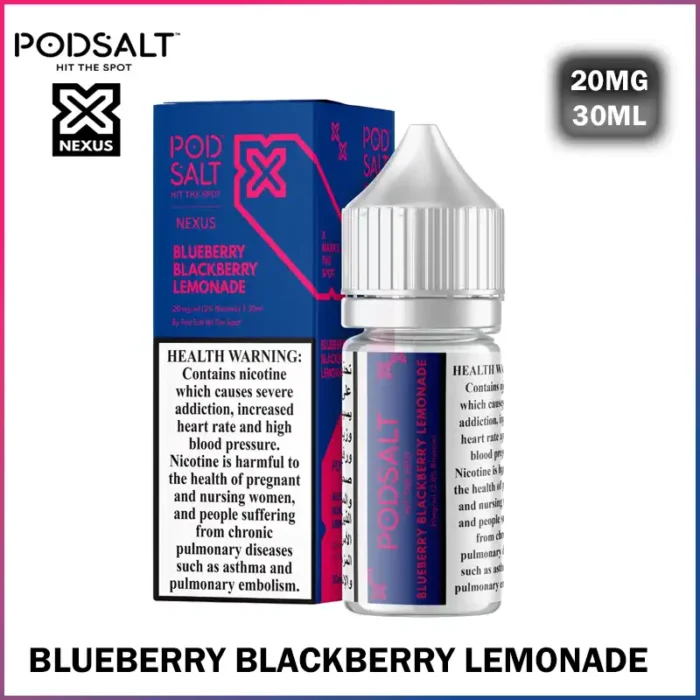 POD SALT Nexus E liquid 30ml blueberry blackberry lemonade Best Vape Store UAE Online | Dxb Vape Club Online Pod Salt Nexus E-juice 20MG Nicotine 30ml