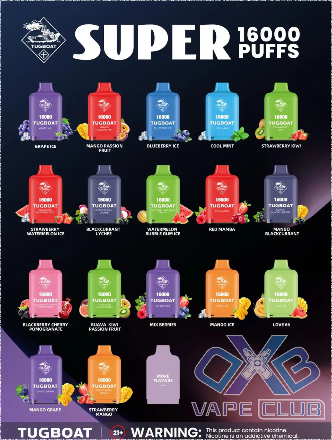Tugboat-Super-16000-puffs-Disposable-IN-UAE