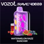VOZOL-RAVE-40000-Puffs-Disposable-Vape-Peach-Watermelon-Razz-Rancher