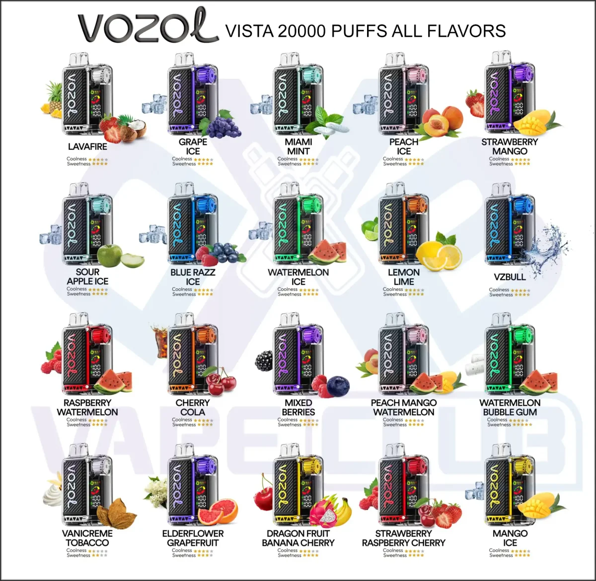 Vozol Vista 20000 Puffs Disposable In-UAE - Image 2