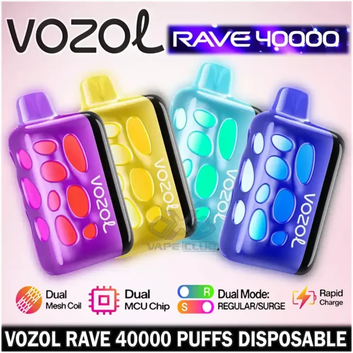 Vozol Rave 40000 Disposable Vape In Dubai UAE Best Vape Store UAE Online | Dxb Vape Club Online VOZOL RAVE 40000 Puffs Disposable-In UAE