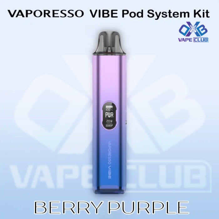 Vaporesso VIBE Pod Kit Berry Purple 1 Best Vape Store UAE Online | Dxb Vape Club Online Vaporesso VIBE Pod Kit