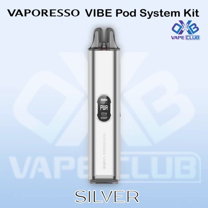 Vaporesso VIBE Pod Kit Silver 1 Best Vape Store UAE Online | Dxb Vape Club Online Vaporesso VIBE Pod Kit