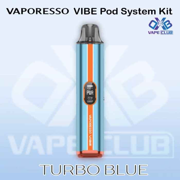 Vaporesso VIBE Pod Kit Turbo Blue 1 Best Vape Store UAE Online | Dxb Vape Club Online Vaporesso VIBE Pod Kit