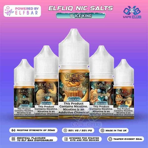 ELFLIQ Nic Salts 30mg Disposable Vape in Dubai UAE