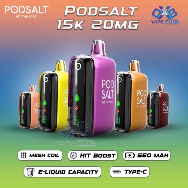 Pod Salt 15000 Puffs 20mg Disposable vape In Dubai UAE