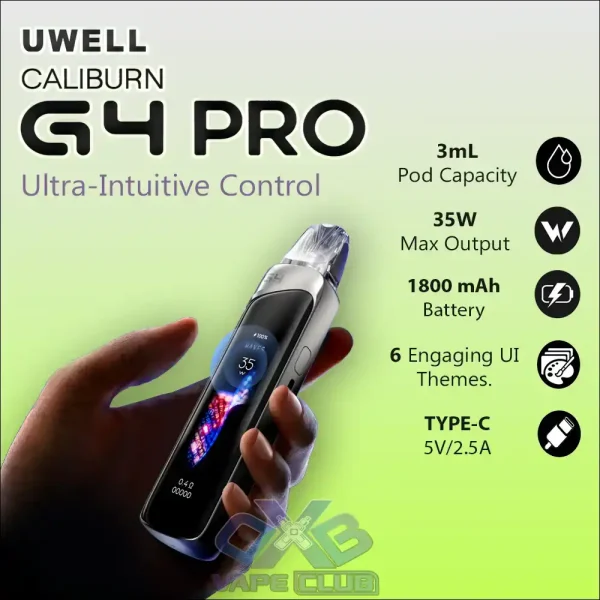 Uwell Caliburn G4 Pro Pod Kit