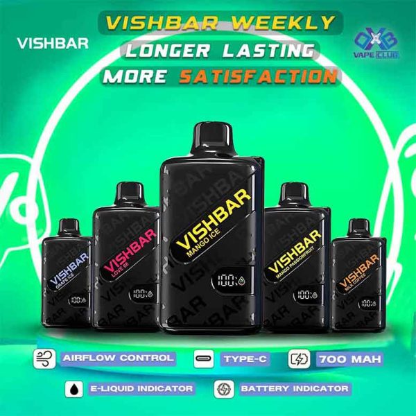 Vishbar Weekly 20000 Puffs (50MG) Disposable Vape In UAE