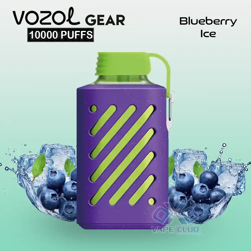 VOZOL GEAR 10000 Puffs Disposable Vape Blueberry Ice VOZOL-GEAR-10000-Puffs-Disposable-Vape-Blueberry-Ice