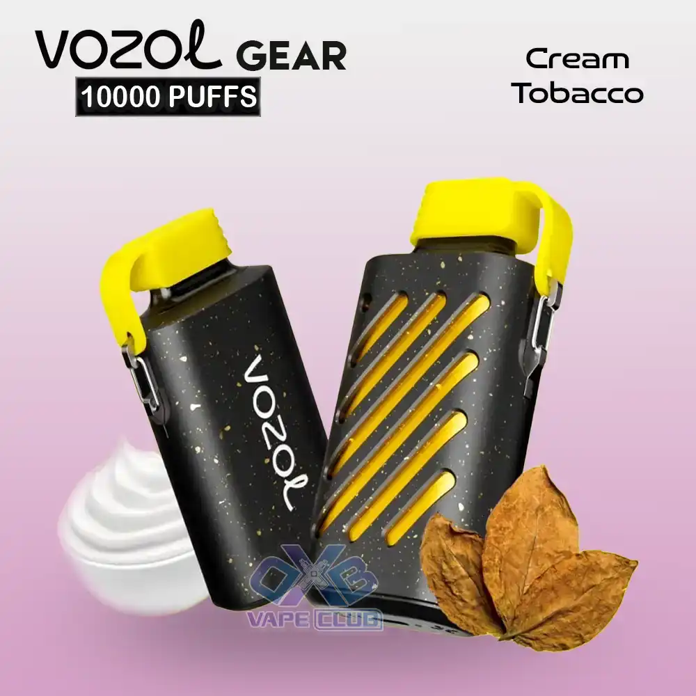 VOZOL GEAR 10000 Puffs Disposable Vape Cream Tobacco VOZOL-GEAR-10000-Puffs-Disposable-Vape-Cream-Tobacco