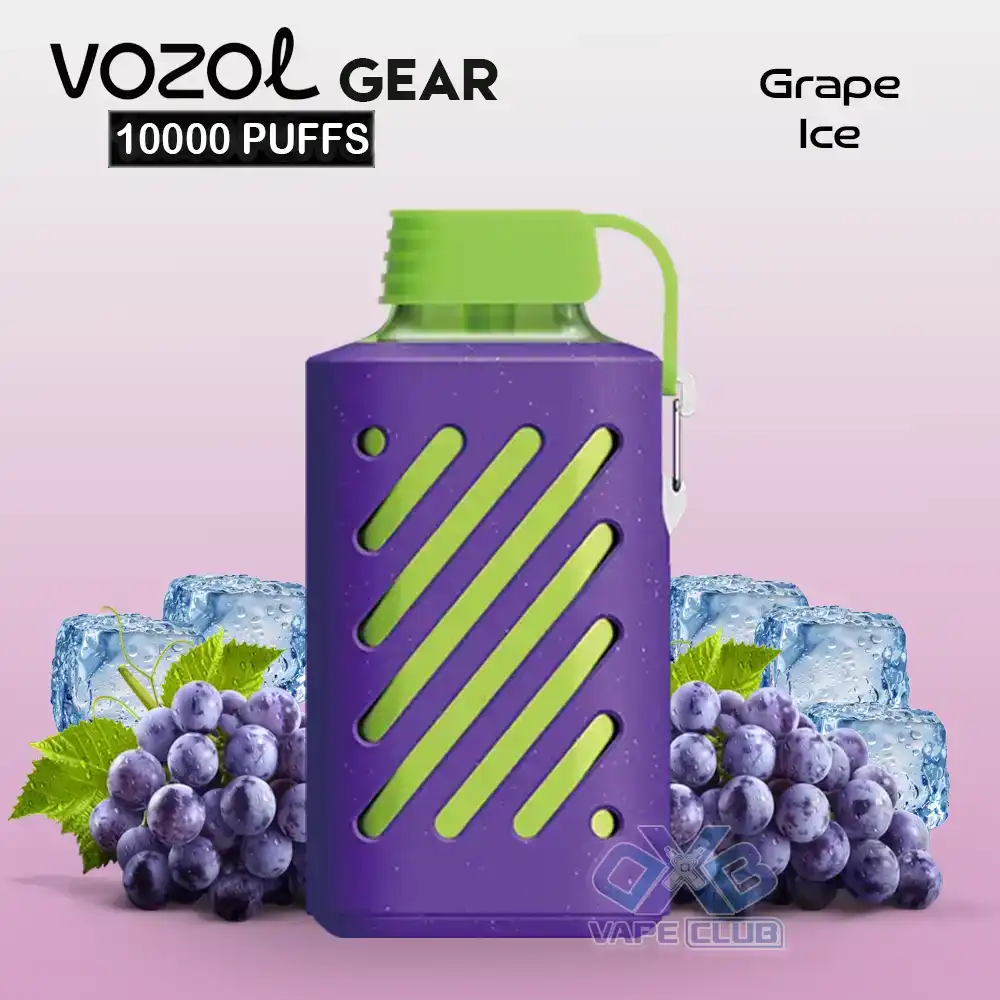 VOZOL GEAR 10000 Puffs Disposable Vape Grape Ice VOZOL-GEAR-10000-Puffs-Disposable-Vape-Grape-Ice