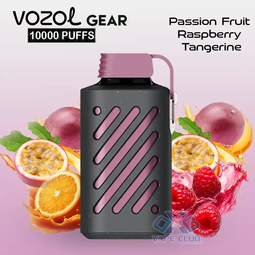 VOZOL GEAR 10000 Puffs Disposable Vape Passion Fruit Raspberry Tangerine VOZOL-GEAR-10000-Puffs-Disposable-Vape-Passion-Fruit-Raspberry-Tangerine