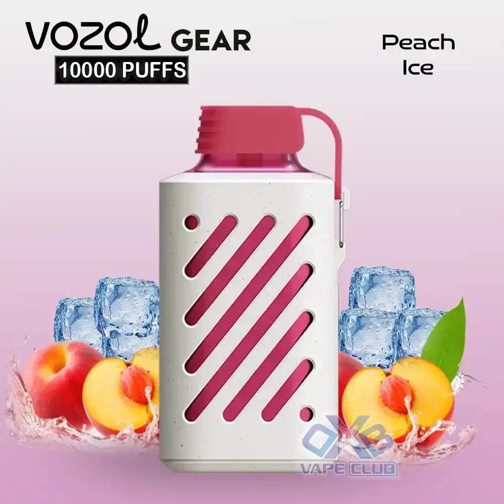 VOZOL GEAR 10000 Puffs Disposable Vape Peach Ice VOZOL-GEAR-10000-Puffs-Disposable-Vape-Peach-Ice