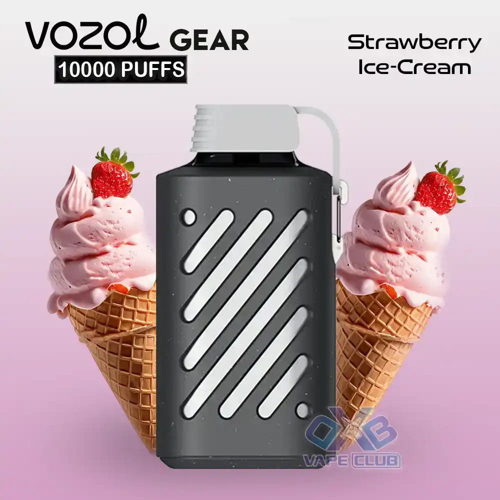 VOZOL GEAR 10000 Puffs Disposable Vape Strawberry Ice Cream VOZOL-GEAR-10000-Puffs-Disposable-Vape-Strawberry-Ice-Cream