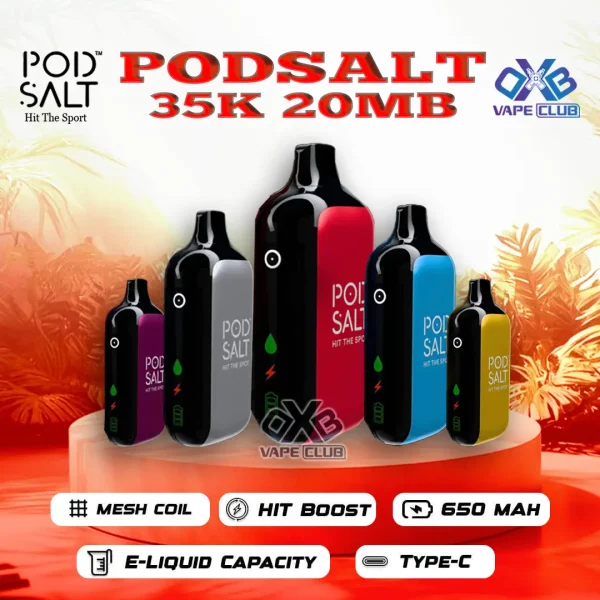 Pod Salt 35000 Puffs 20mg Disposable Vape in UAE