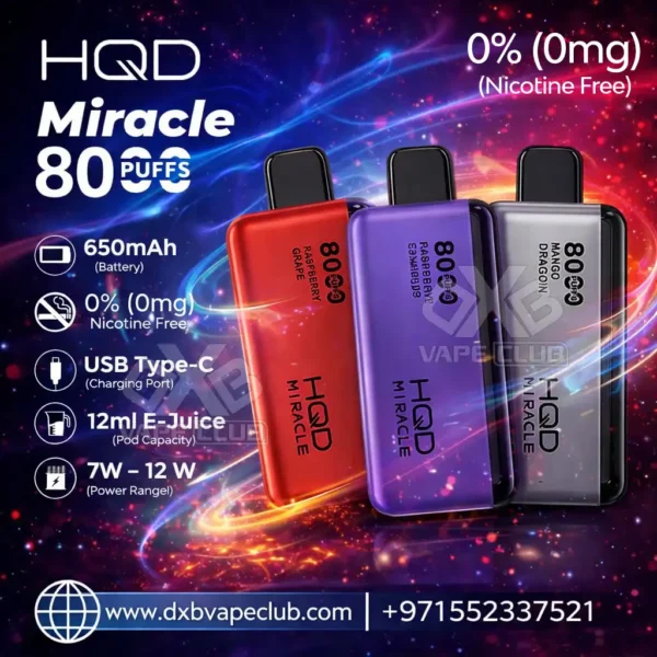 HQD Miracle 8000 Puffs