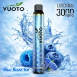 Yuoto Luscious 3000 Puffs Blue Razz Ice