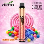 Yuoto Luscious 3000 Puffs Bubble Gum