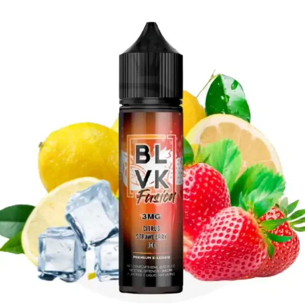 BLVK Fusion Citrus Strawberry Ice 60ml - AED 40