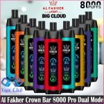 Al Fakher Crown Bar 8000 Pro DTL Vape - AED 40 Dubai