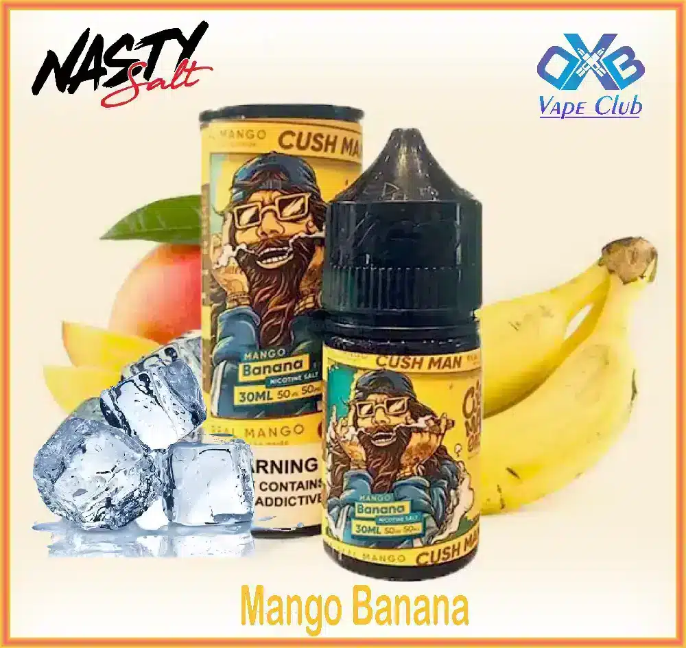Cush-Man-Salt-Mango-Banana-35mg-30ml.webp Nasty Cush Man Mango Banana Salt Nic 30ml - Image 1